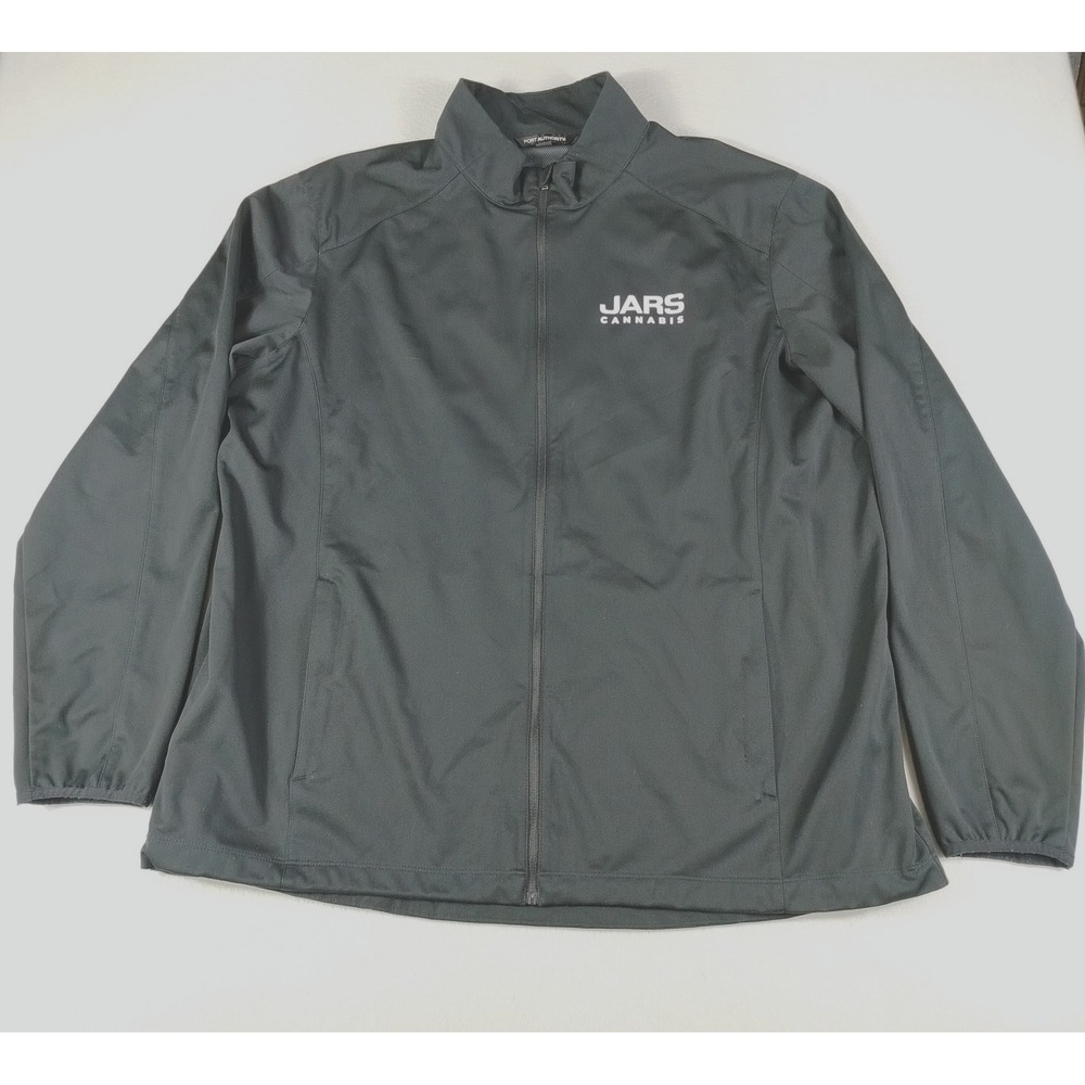 JARS Jacket Mens 3XL Black Full Zip Windbreaker Port Authority Promo